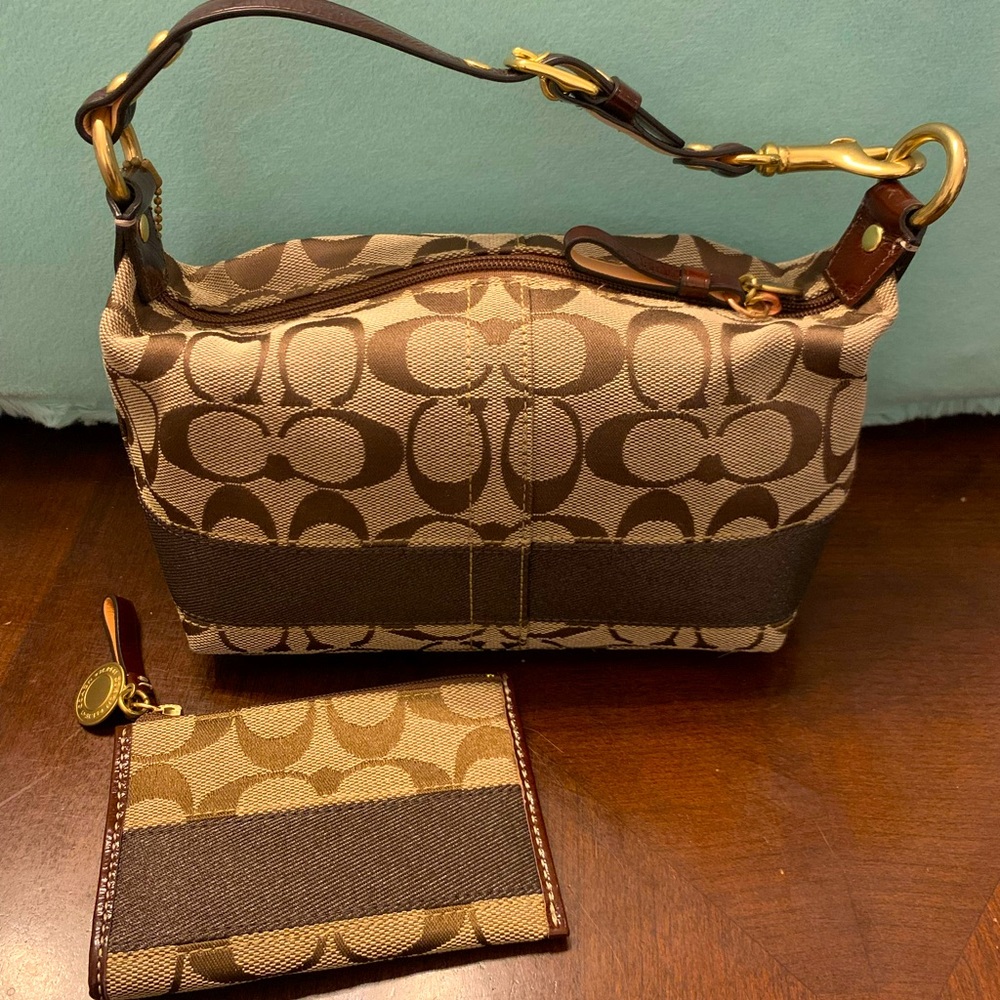 COACH Small Tote with Matching Card Case